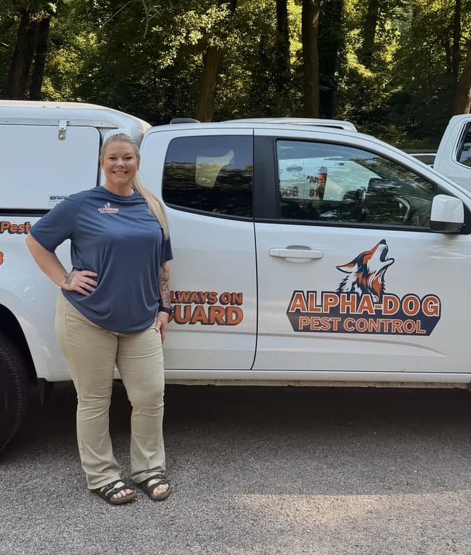 Carrie, Office Manager at Alpha-Dog Pest Control.